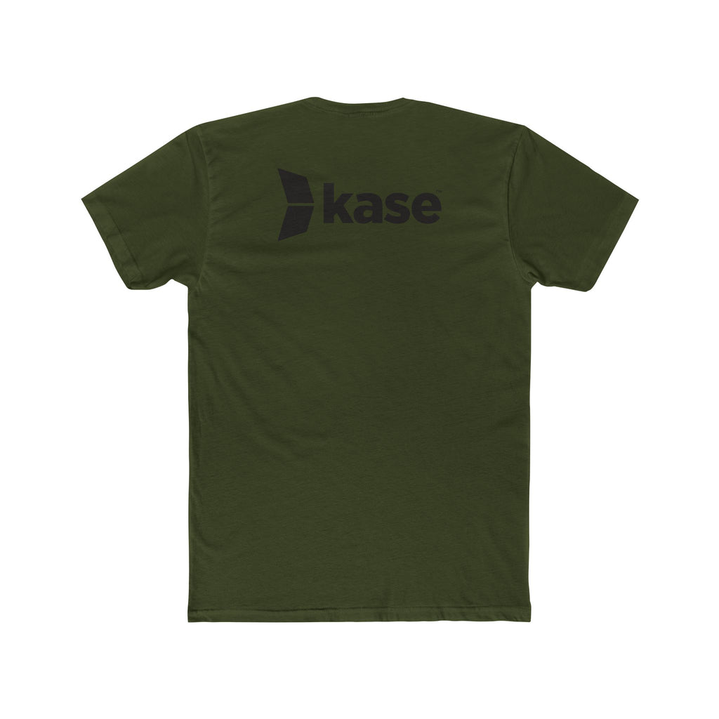 Kase Logo Crew Tee — Minimal Branded White Cotton T‑Shirt