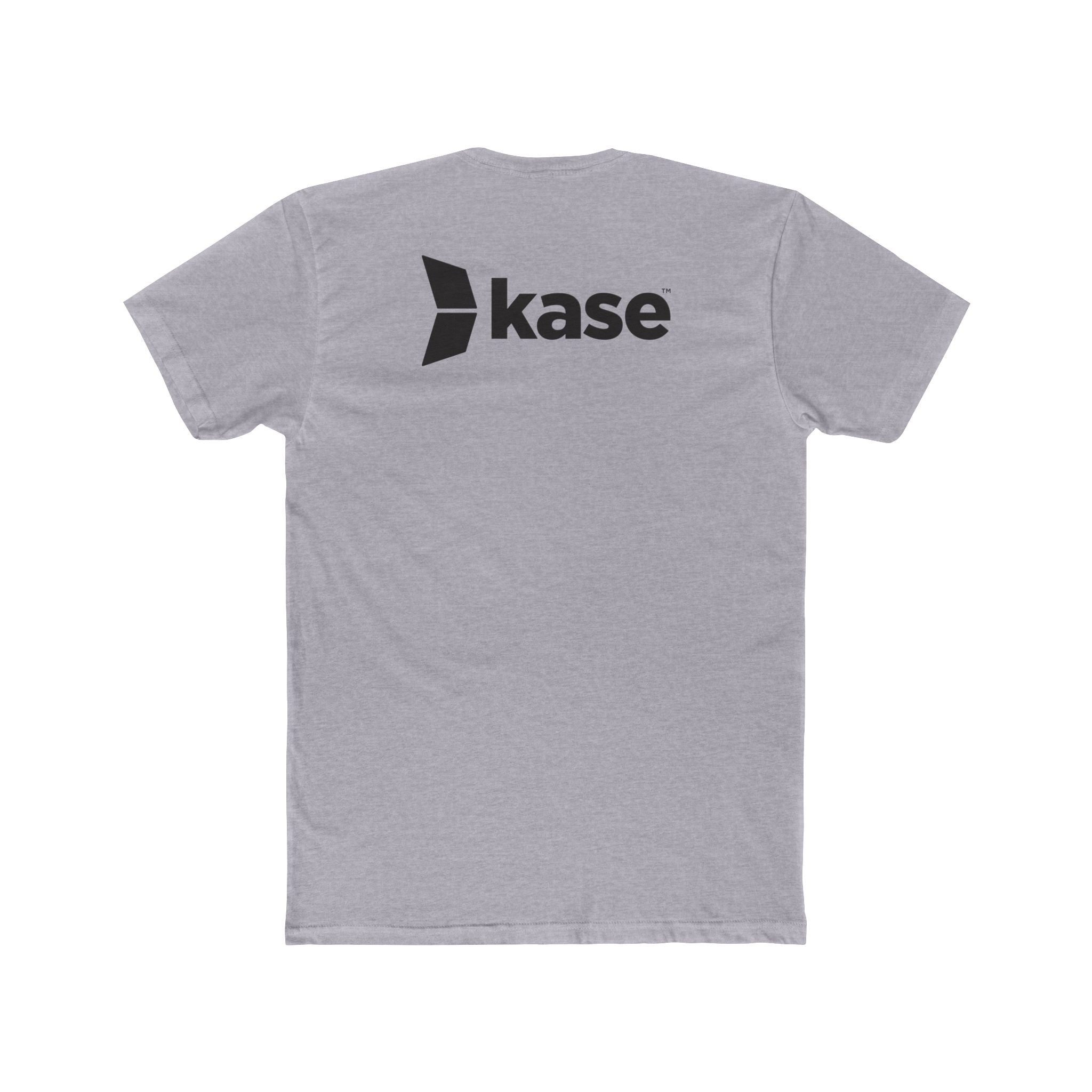 Kase Logo Crew Tee — Minimal Branded White Cotton T‑Shirt