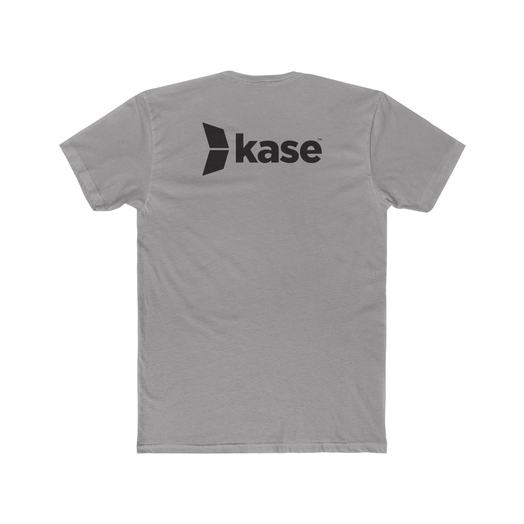 Kase Logo Crew Tee — Minimal Branded White Cotton T‑Shirt