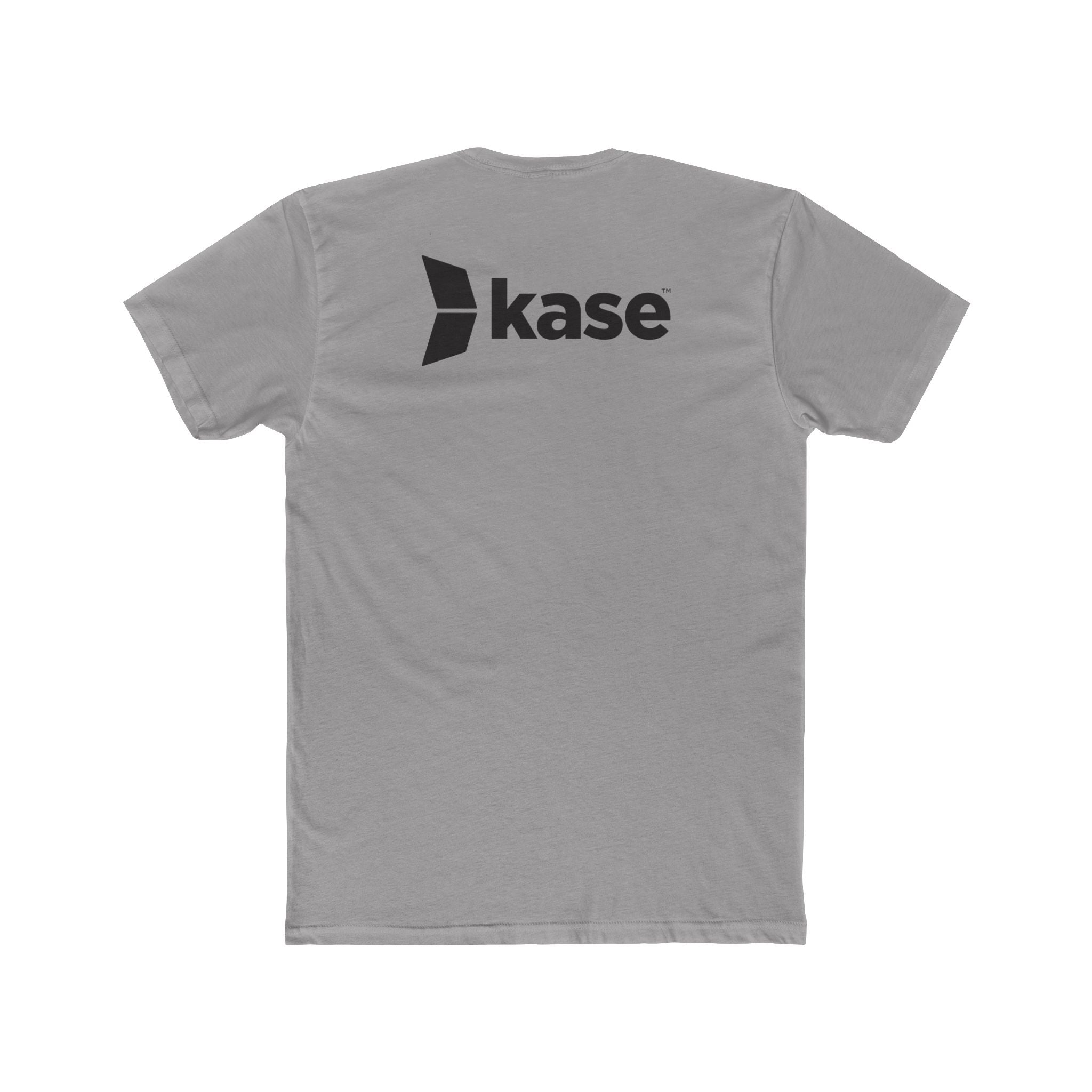 Kase Logo Crew Tee — Minimal Branded White Cotton T‑Shirt