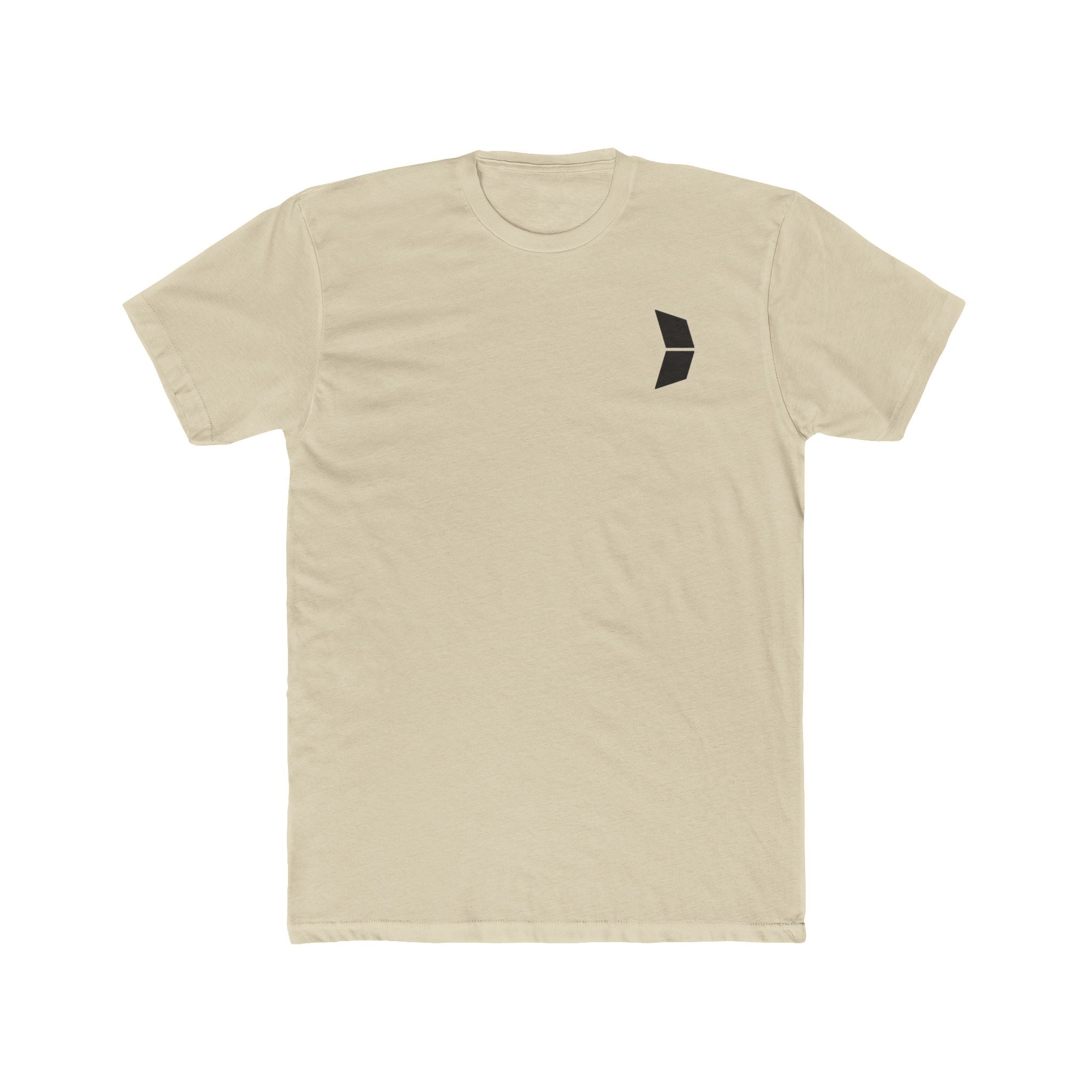 Kase Logo Crew Tee — Minimal Branded White Cotton T‑Shirt