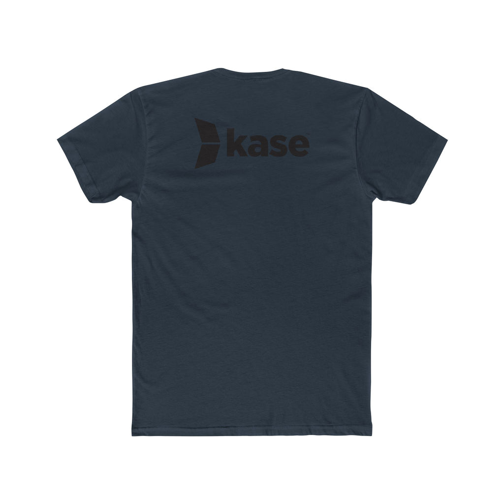 Kase Logo Crew Tee — Minimal Branded White Cotton T‑Shirt