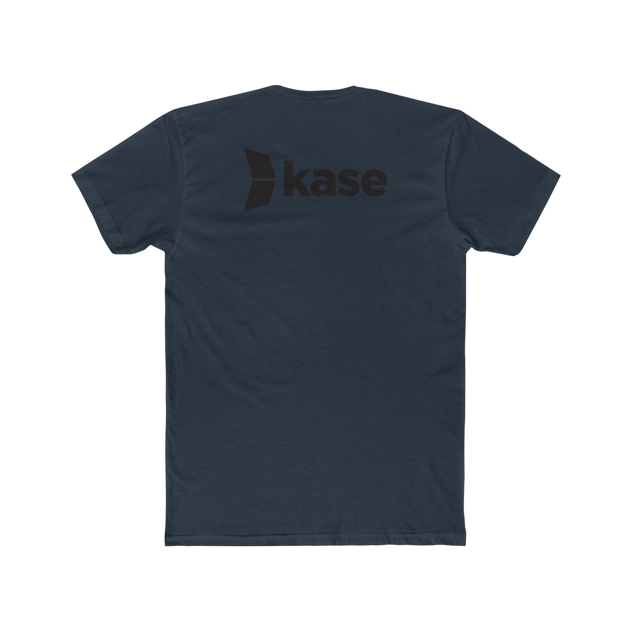 Kase Logo Crew Tee — Minimal Branded White Cotton T‑Shirt