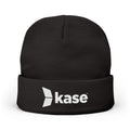 Kase Embroidered Knit Beanie — Warm Logo Winter Hat