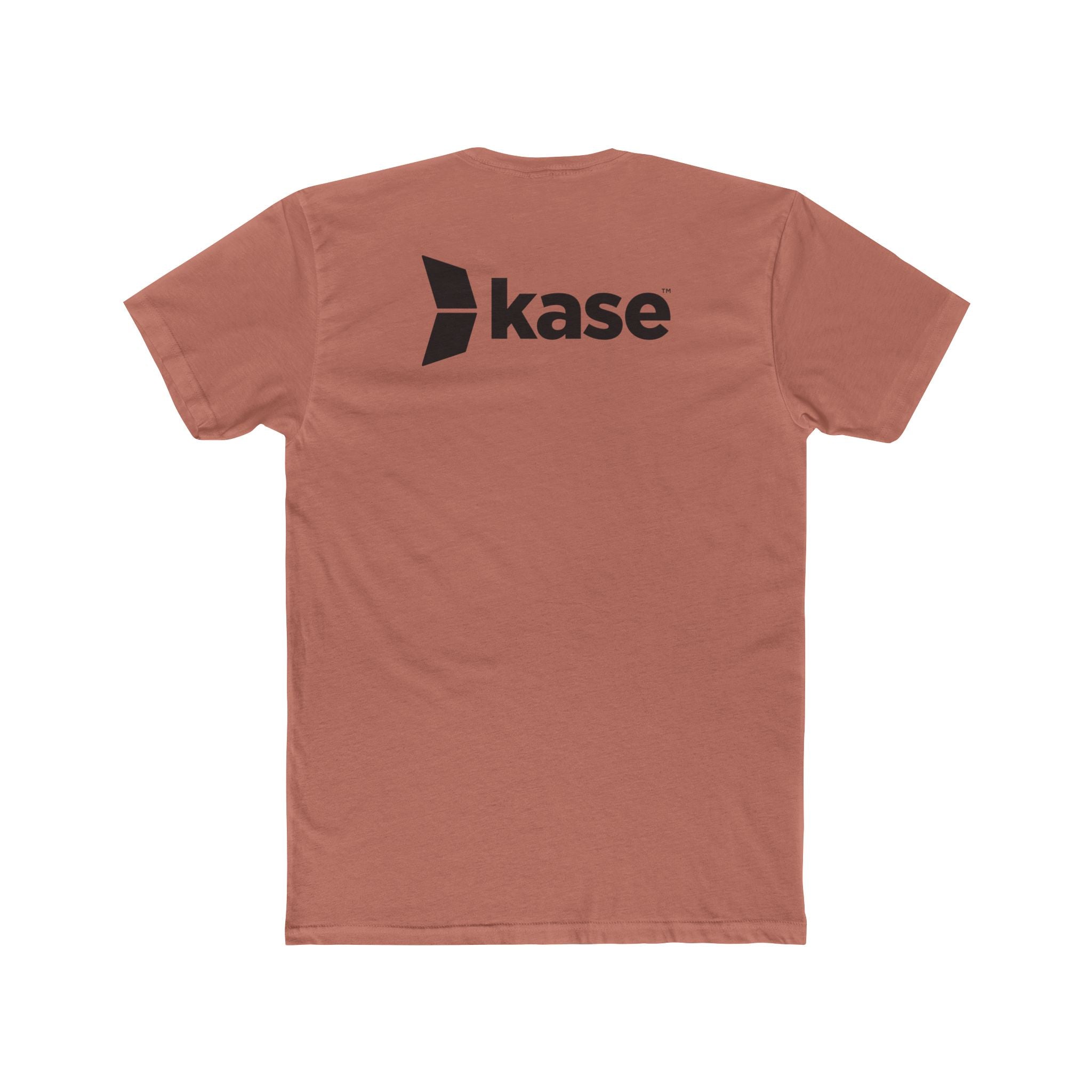 Kase Logo Crew Tee — Minimal Branded White Cotton T‑Shirt