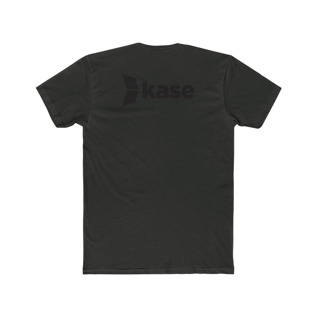 Kase Logo Crew Tee — Minimal Branded White Cotton T‑Shirt