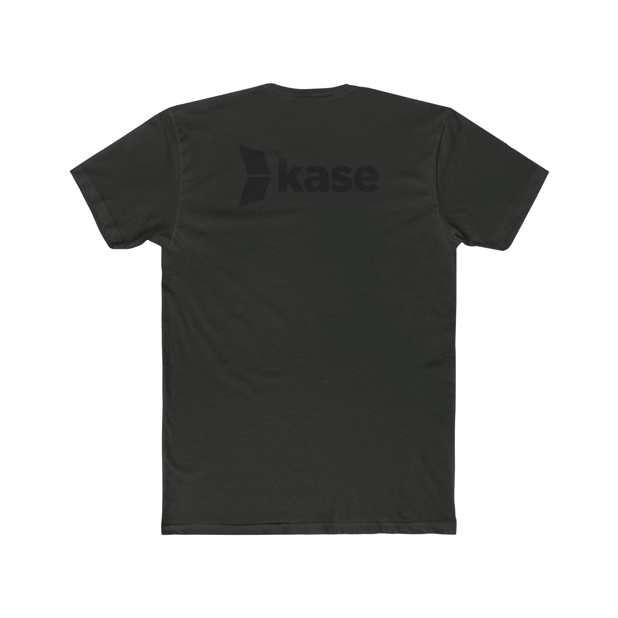 Kase Logo Crew Tee — Minimal Branded White Cotton T‑Shirt