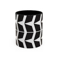 Modern Geometric Accent Coffee Mug - Stylish Drinkware, Unique Gift for Coffee Lovers, Home Decor, Office Essentials, Artful Kitchenware